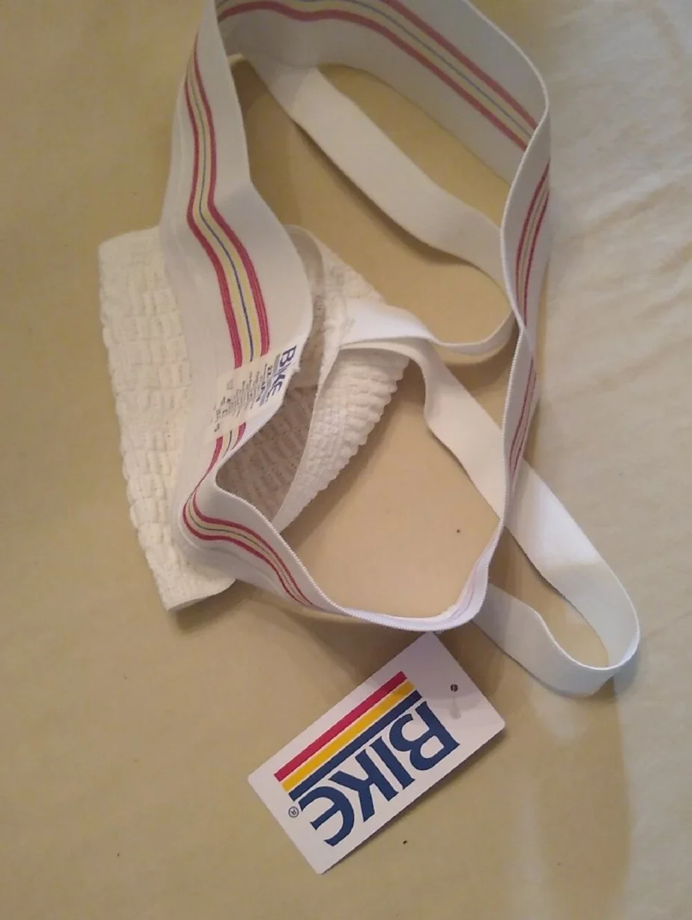 BIKE  Old School Men’s Jock Supportive Athletic Jockstrap with Striped Waistband
